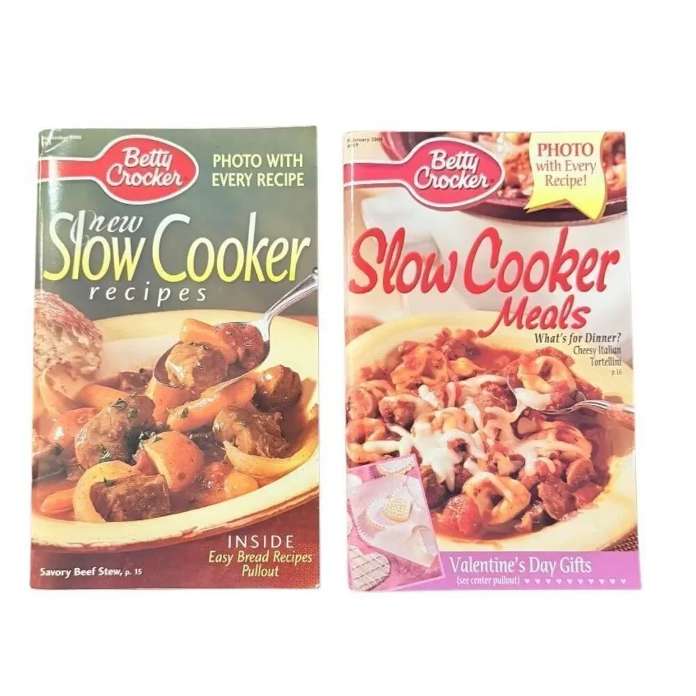 Pillsbury Betty Crocker Thanksgiving & Slow Cooker Vintage Cookbooks 4